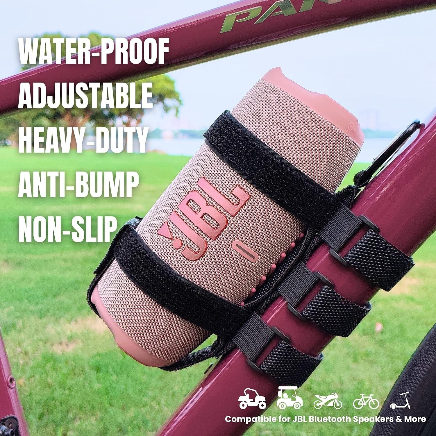 Portable Speaker Mount Strap Holder - Compatible for JBL Bluetooth Speaker Flip