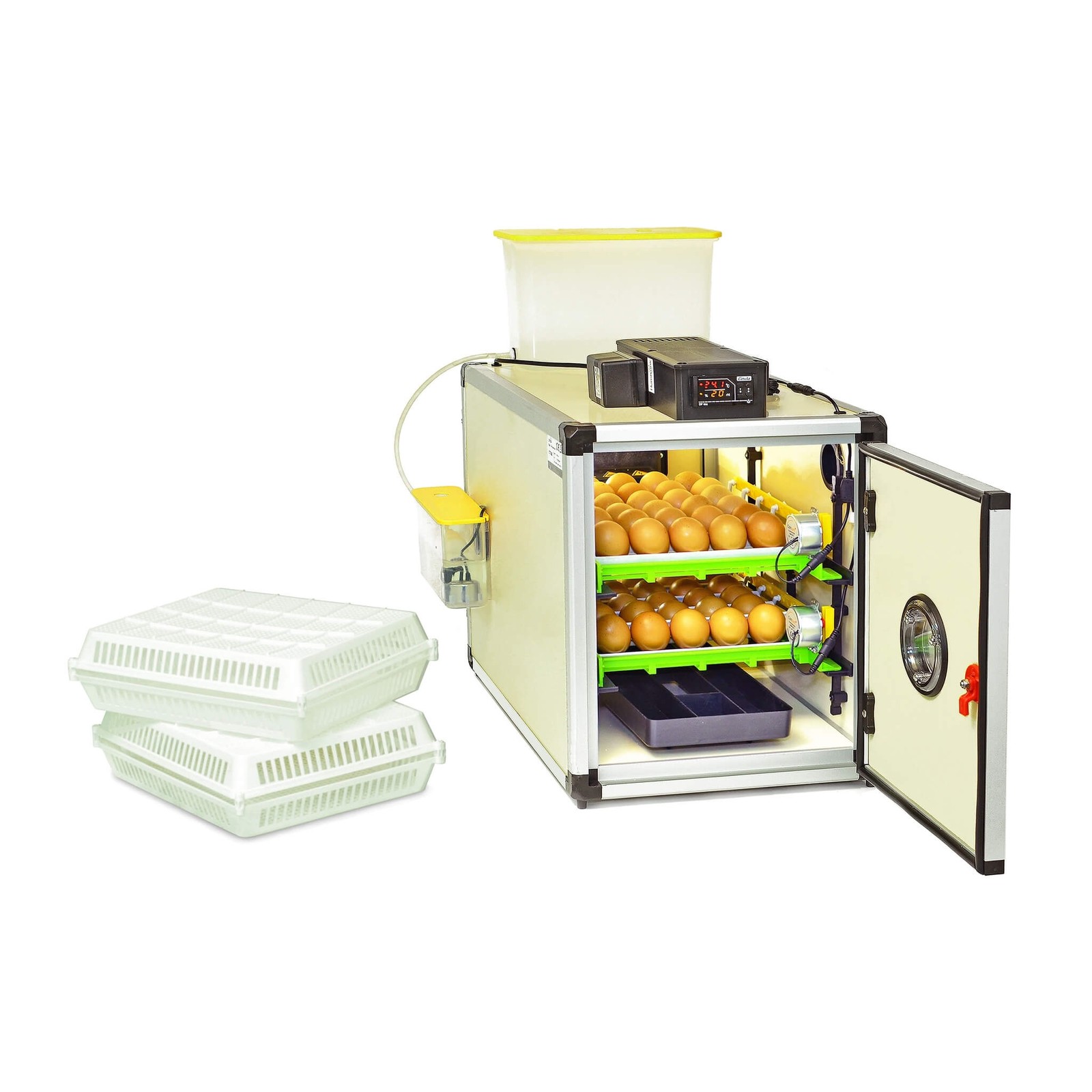 Hatching Time CT60SH Cabinet Egg Incubator 60 Egg Auto Turner Humidity