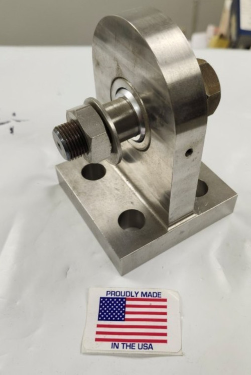 Titanium 6-4 Grade Fixture w/ Pivoting Center Bearing Assembly US Gov't Surplus