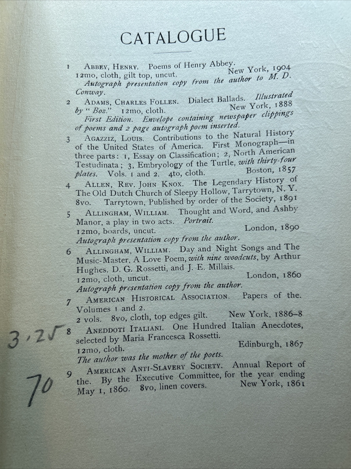 Henkels Catalog: Eustace Conway Collection- May 24, 1916