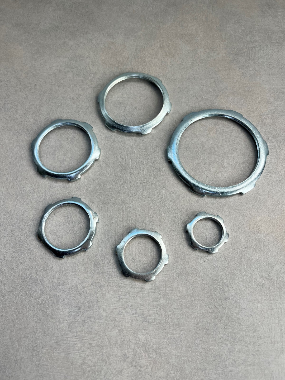 2" Threaded Conduit Locknut; zinc plated steel; box of 50