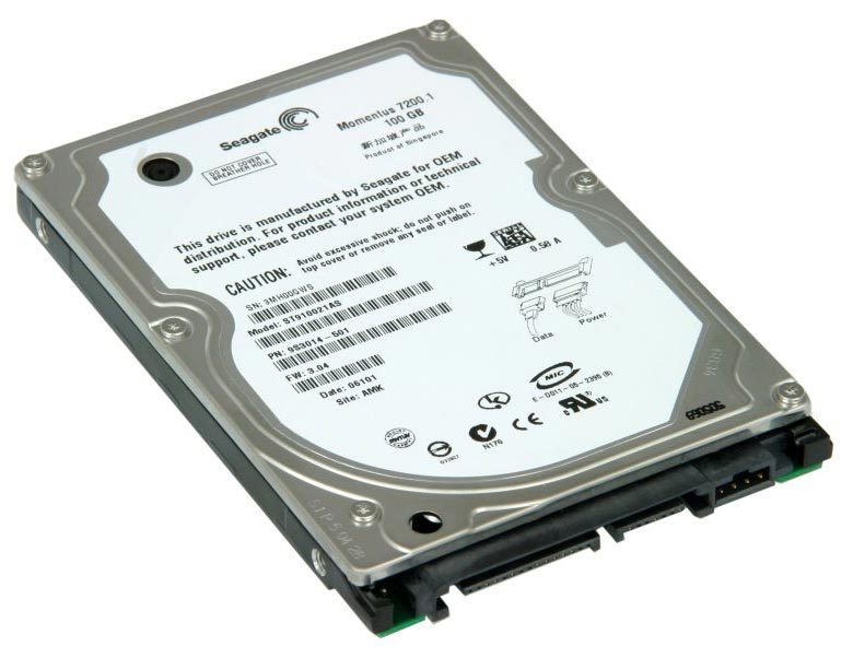 Hard Disk 100GB Seagate ST910021AS SATA 2.5" SATA 100 GB 7200RPM