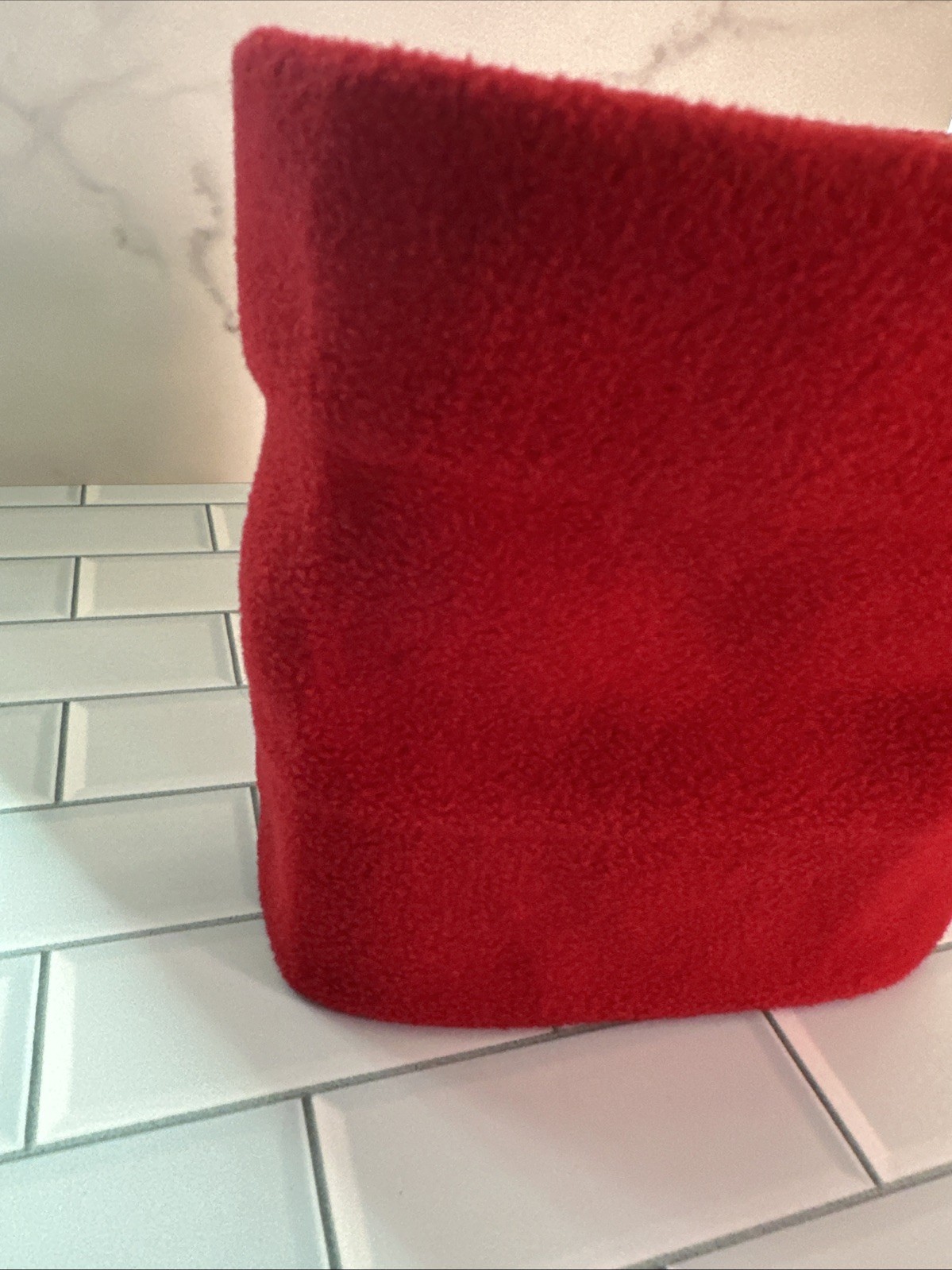 Lands' End Red Fleece Winter Neck Warmer Gaiter