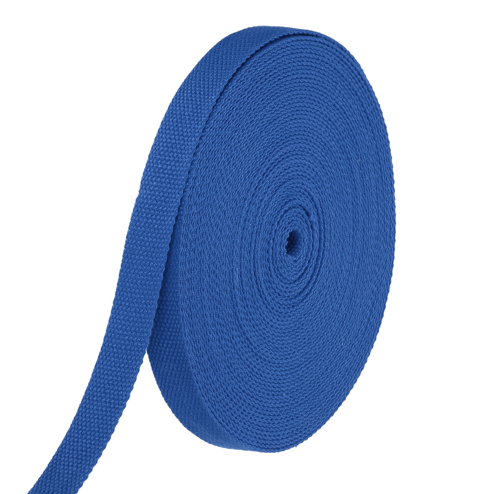 Cotton Webbing 0.8 Inch 15.3 Yard Polyester Cotton Webbing Strap Blue
