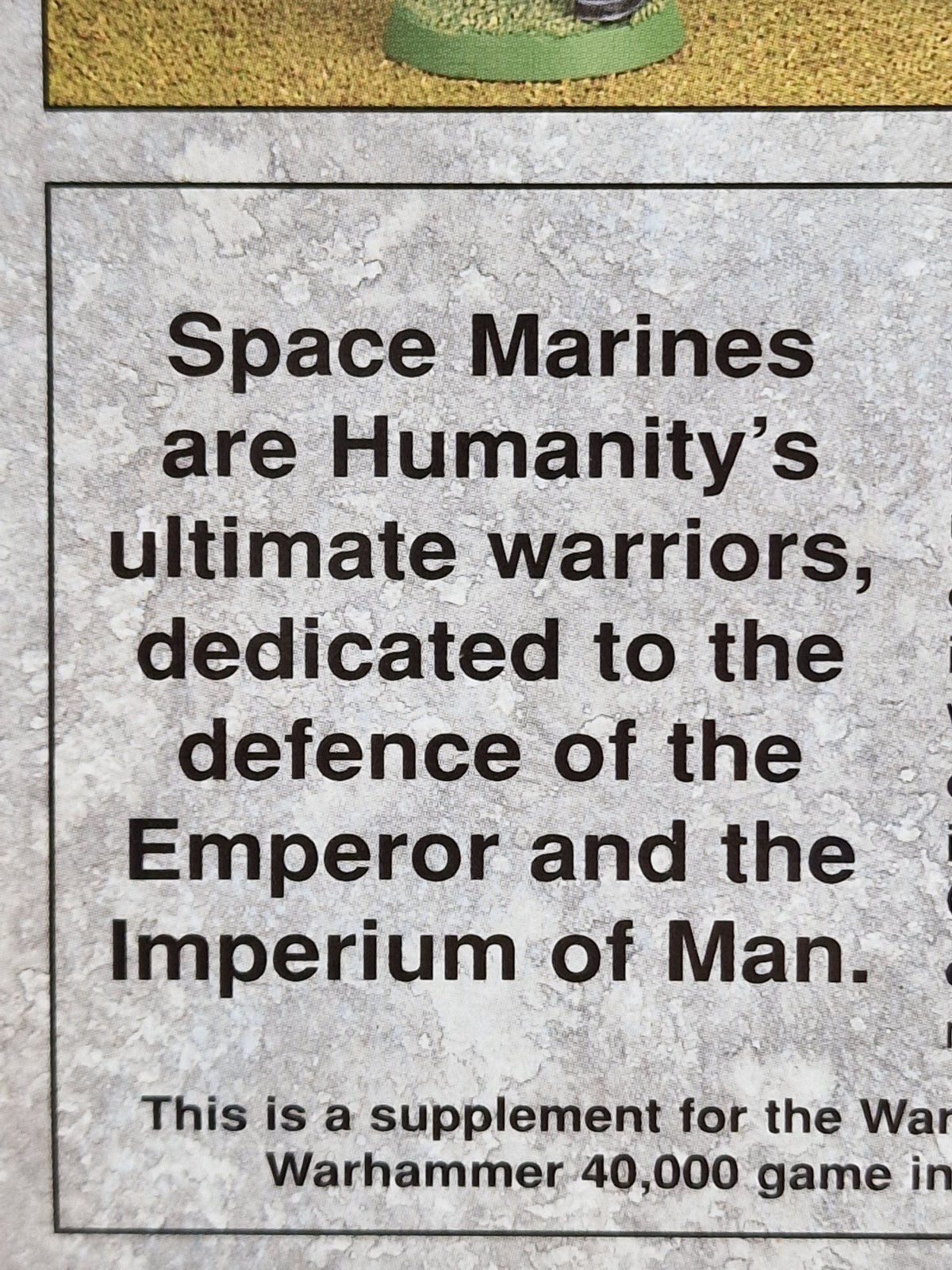 Warhammer Space Marines Codex 3rd edition Softcover Games Workshop 40,000 Book