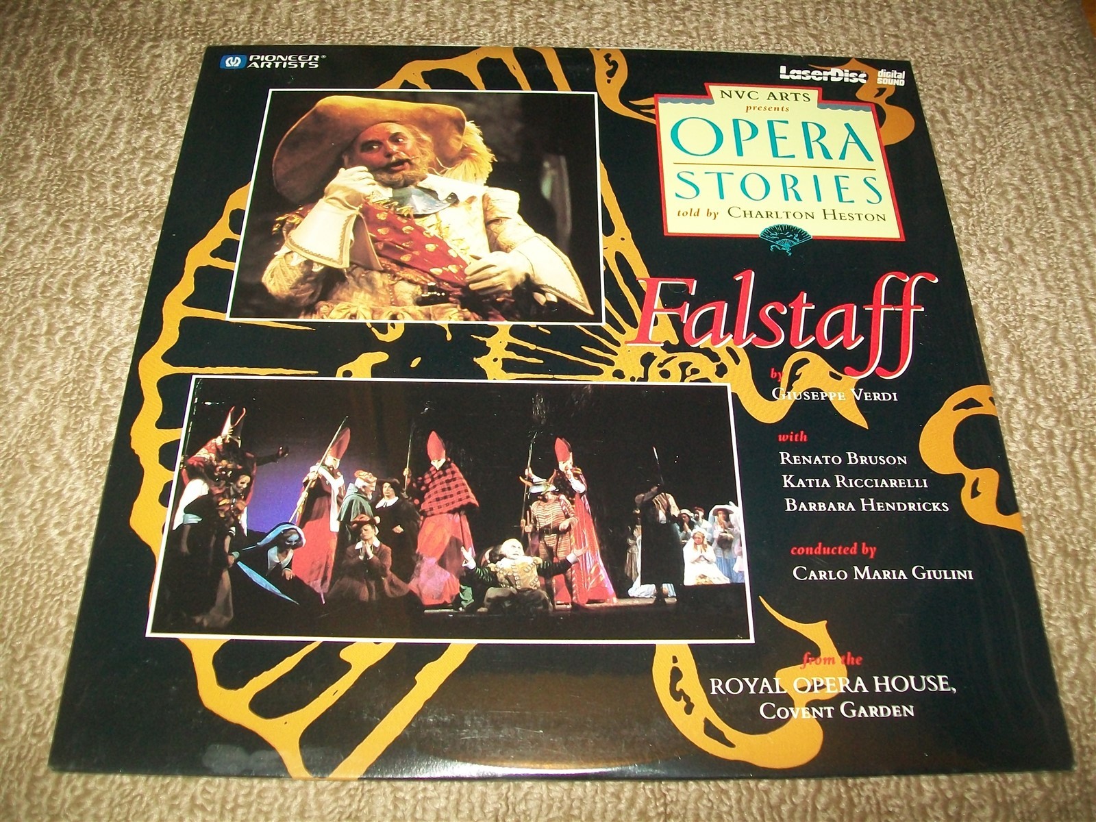 OPERA STORIES: FALSTAFF Laserdisc LD BRAND NEW SEALED VERY RARE CHARLTON HESTON
