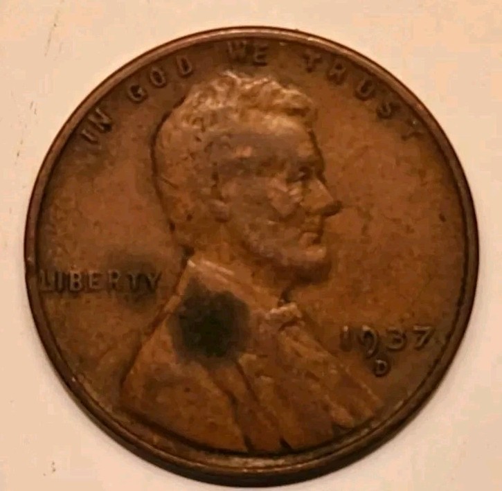 1937 D Lincoln Wheat Cent Circulated Penny US Coin