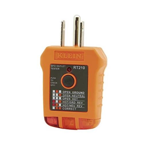 Klein Tools RT210 Outlet Tester, Receptacle Tester for GFCI / Standard North