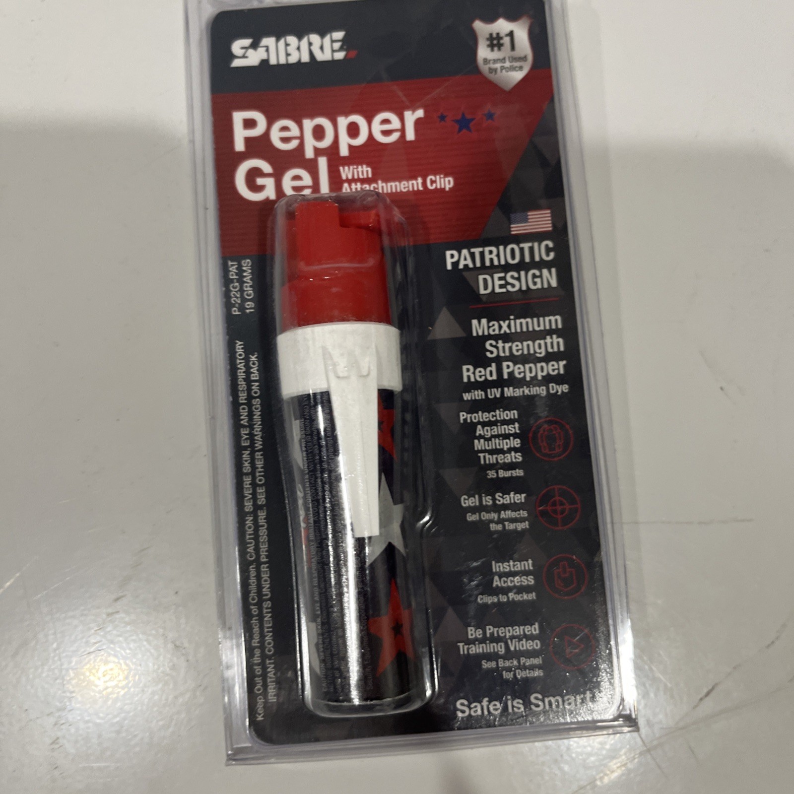 Lot Of 10 SABRE P-22-OC Pepper Spray with Belt Clip and Twist Lock