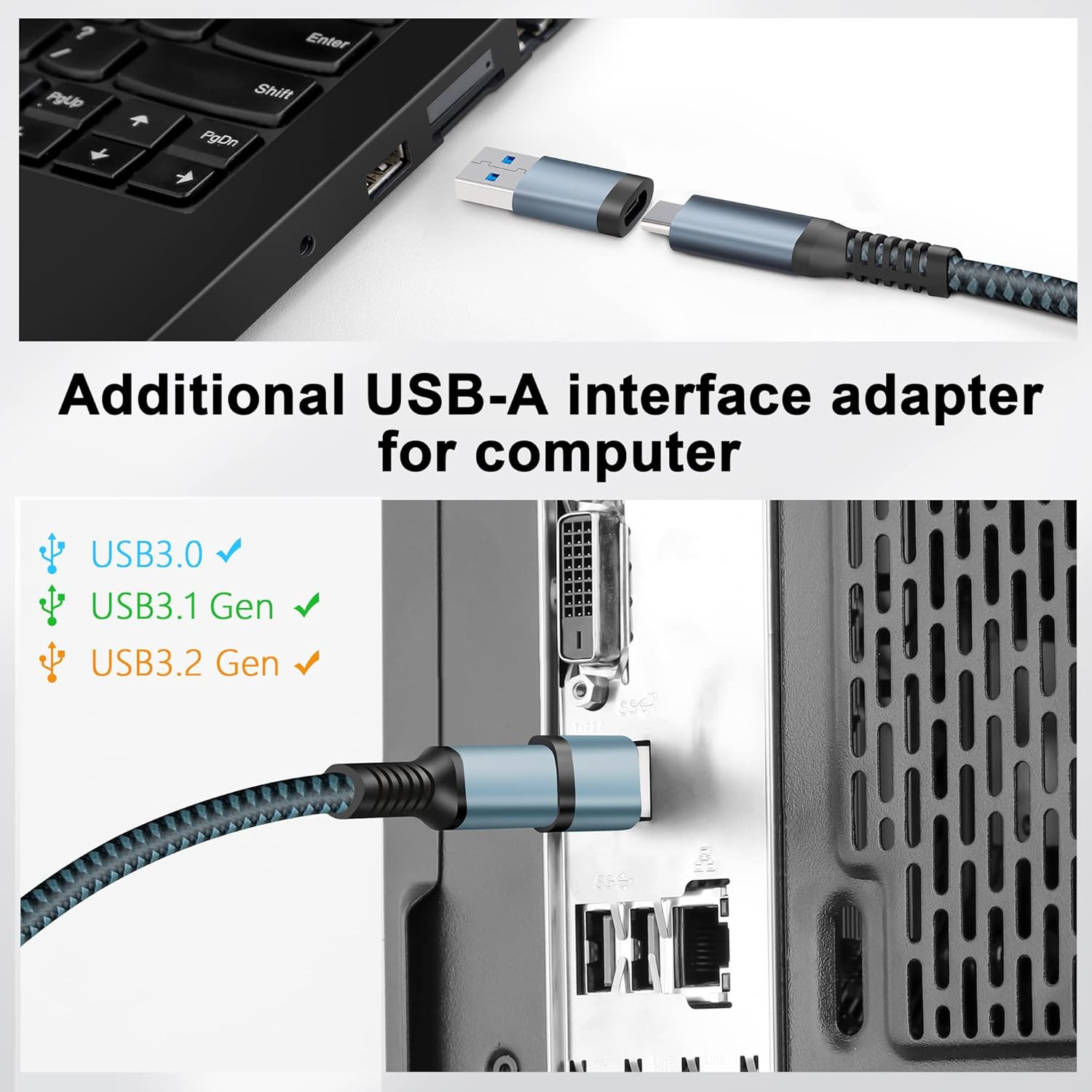Link Cable 16FT Compatible for Quest 3S/3, Quest 2/Pro, Pico 4, Nylon