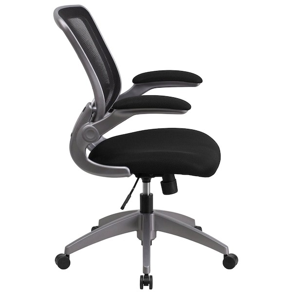 Flash Furniture Bl-Zp-8805-Bk-Gg Mesh Task Chair, 21-, Padded Flip-Up, Back,