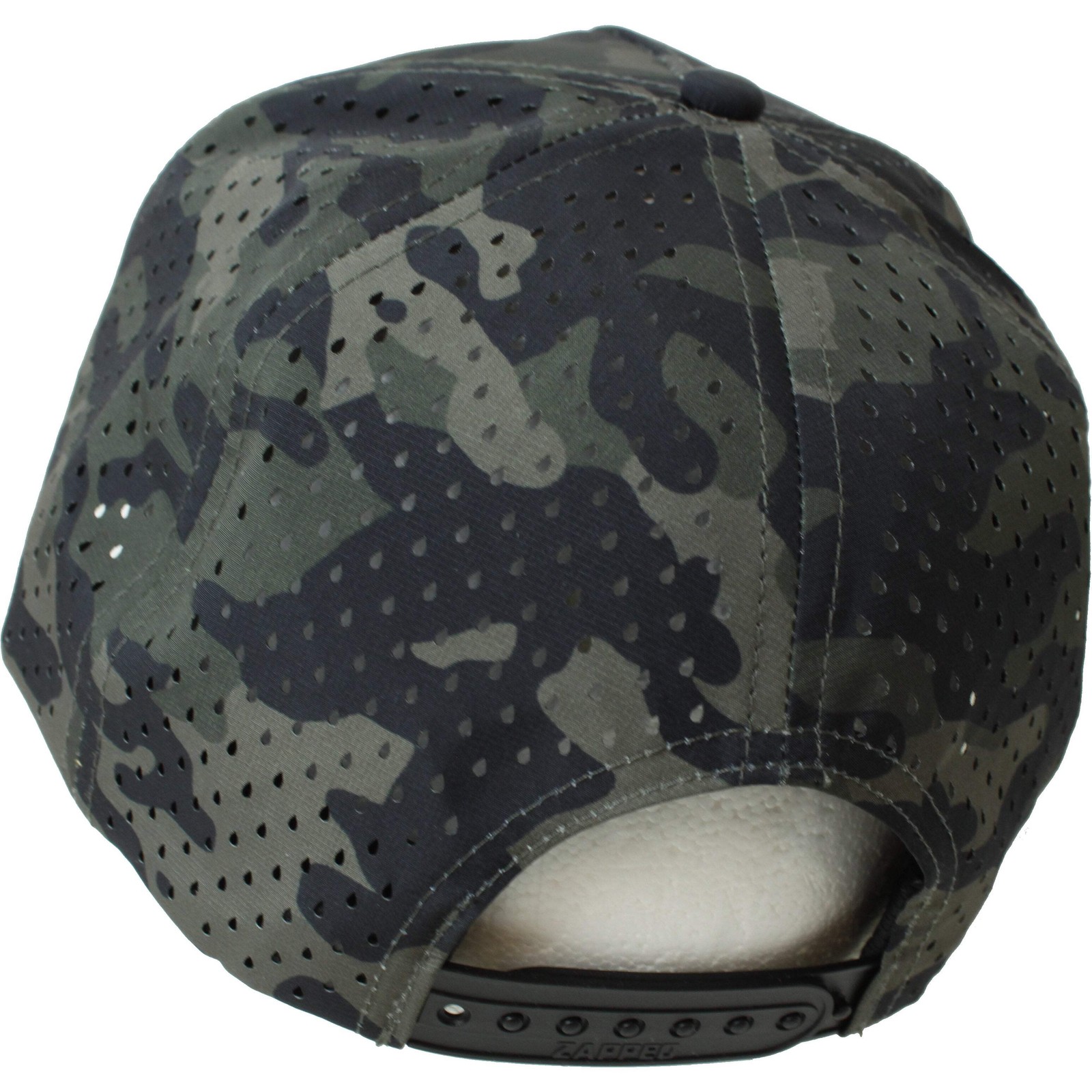 JT Hat - Wilderness - Olive Camo w White Circle Rubber Logo Patch