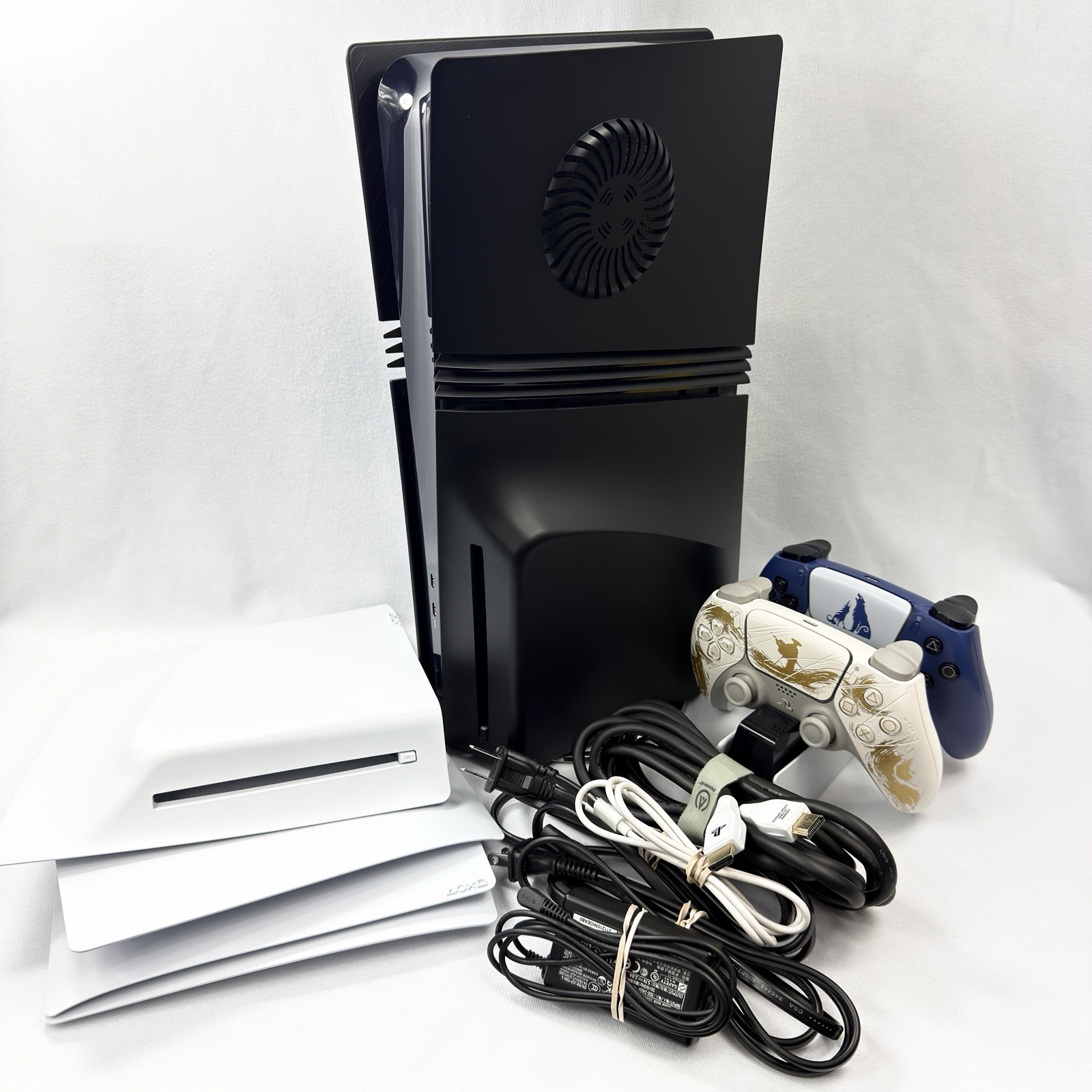Sony Playstation 5 PS5 Pro 2TB Console + Disc Drive Bundle Lot TESTED EXCELLENT