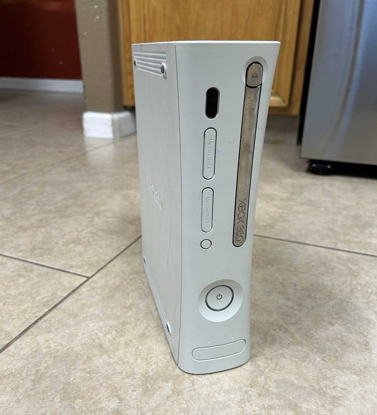Microsoft Xbox 360 White console PARTS ONLY NO RROD JUST DISC DRIVE PROBLEM