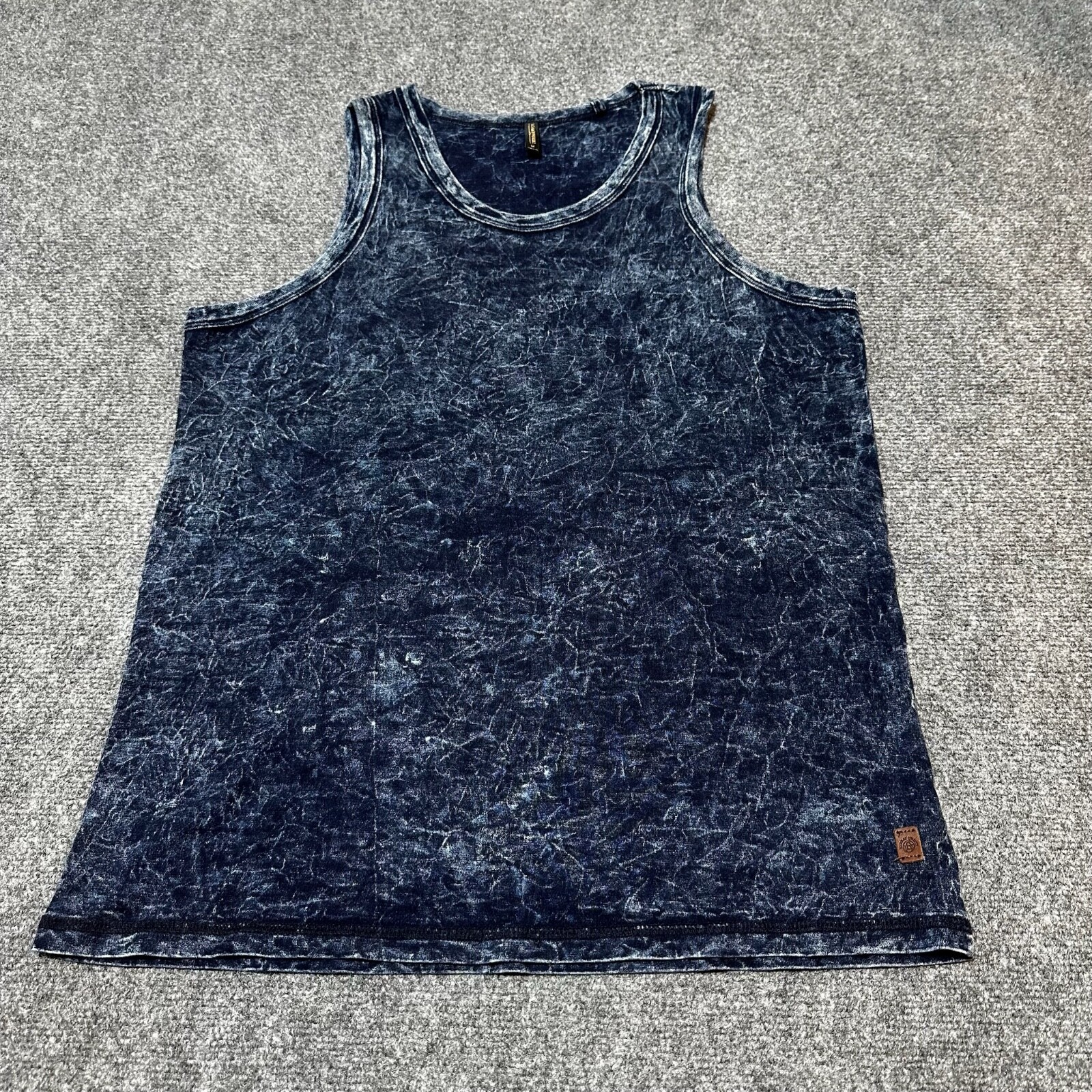 Third Army Co Shirt Mens Medium Blue Cotton Tank Top Summer Made USA