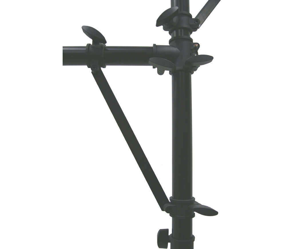 (2) Pro Audio DJ Multi Arm 8 Bolt Lighting 12 Foot Tripod Light Stand Package