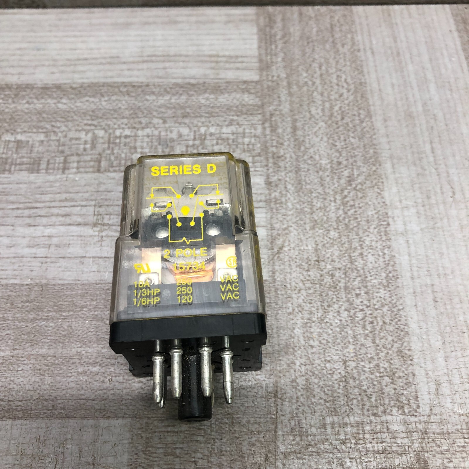 SQUARE D Class: 8501 Type: KPD12V51 NR51-52 Series D 2P 8 PINS 10A 12VDC
