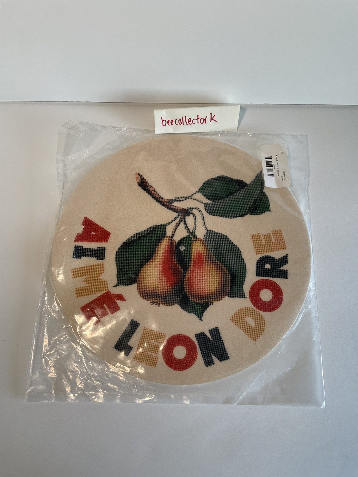 Aime leon Dore Graphic Slip Mats ALD pear (2-pack)
