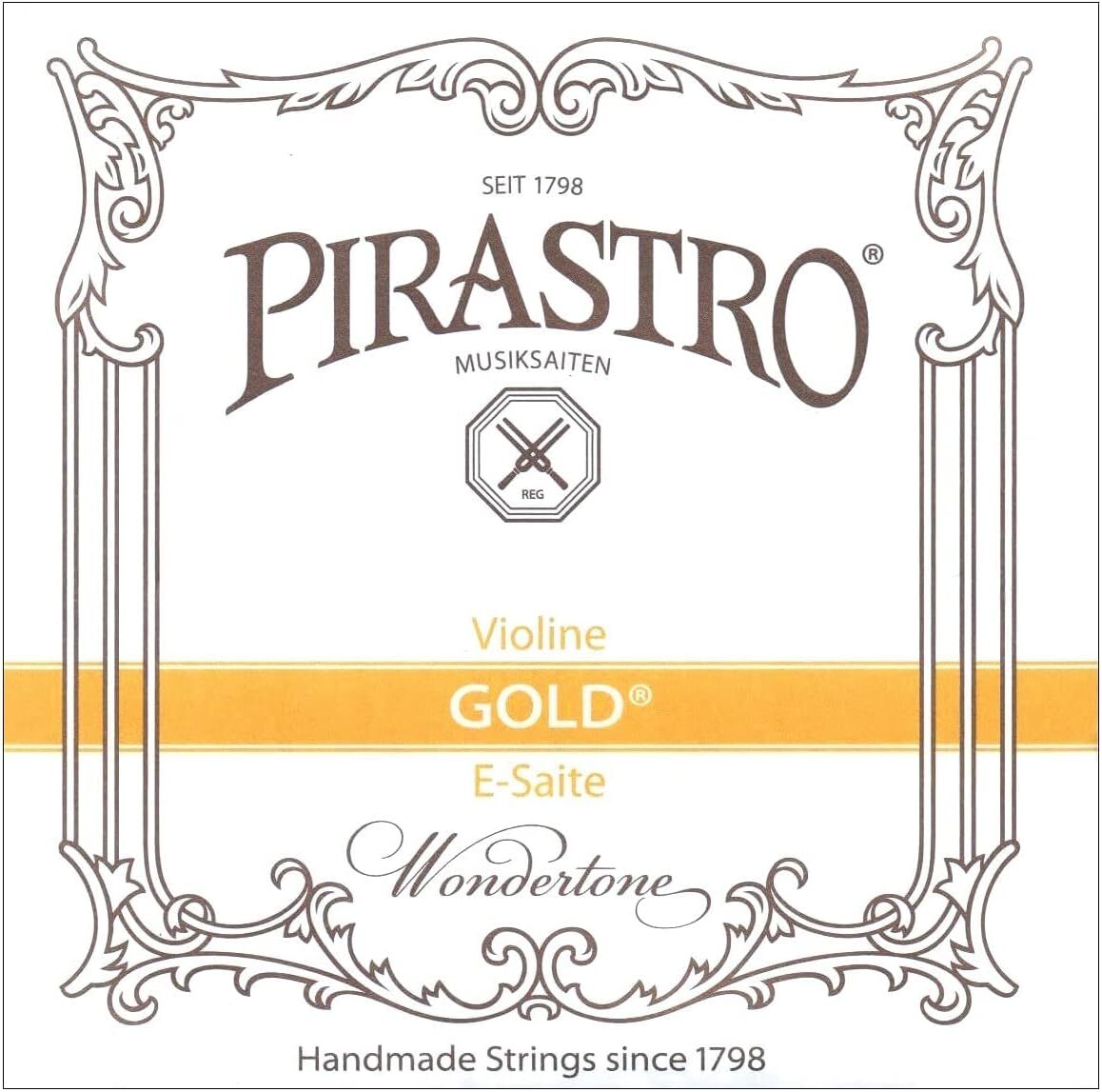 Pirastro Tonica Violin Strings Gold Label E Set Ball and Loop E 2024 Special