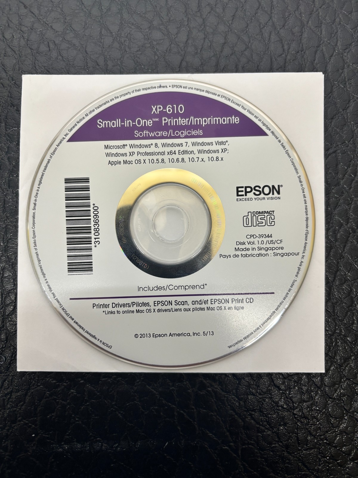 Epson XP-610 BackUP Software for printer