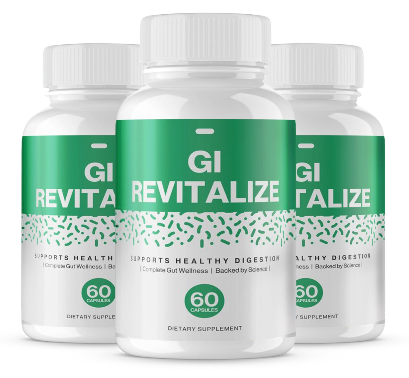 GI Revitalize Supports Digestive Health Dietary Supplement (180 Capsules) 3 PACK