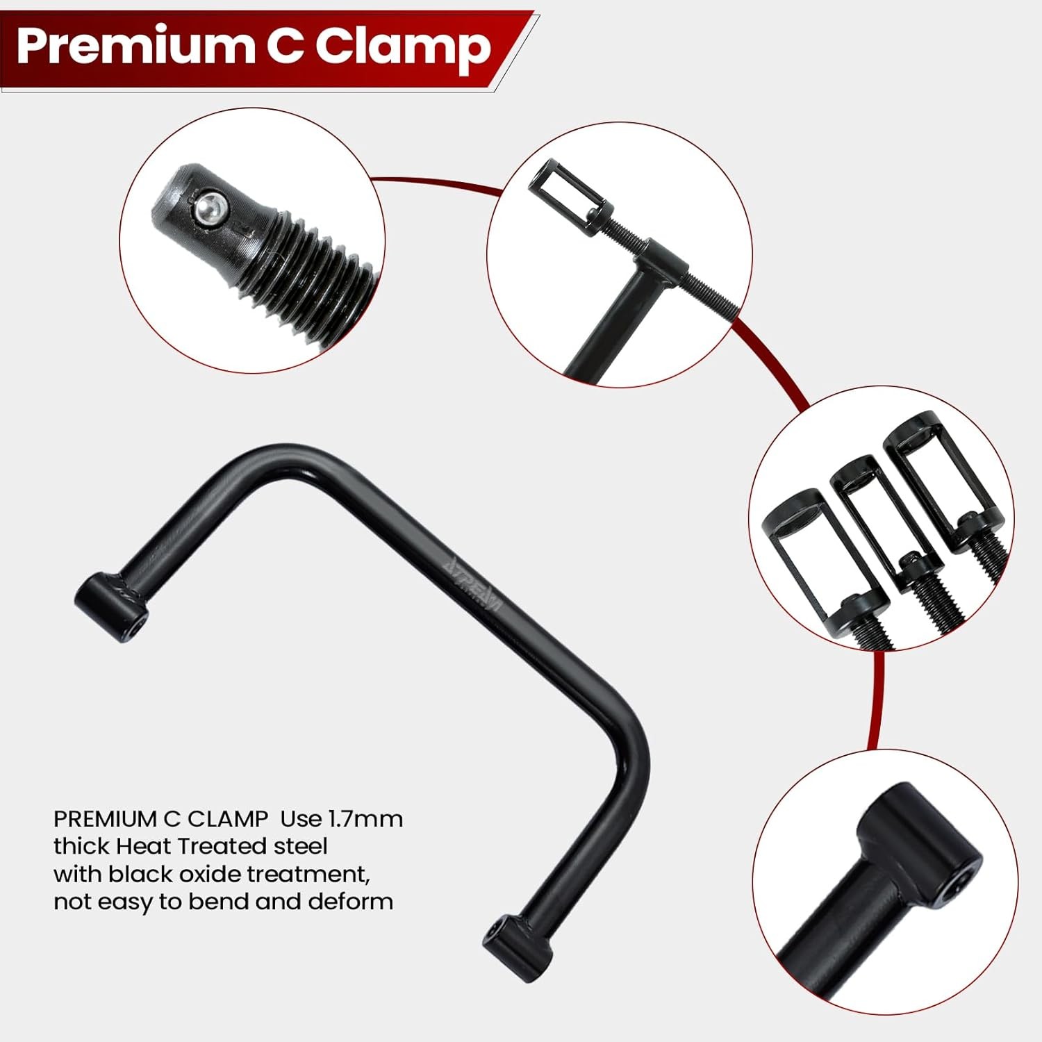 ATPEAM Auto Valve Spring Compressor C Clamp Tool Set Suitable for...
