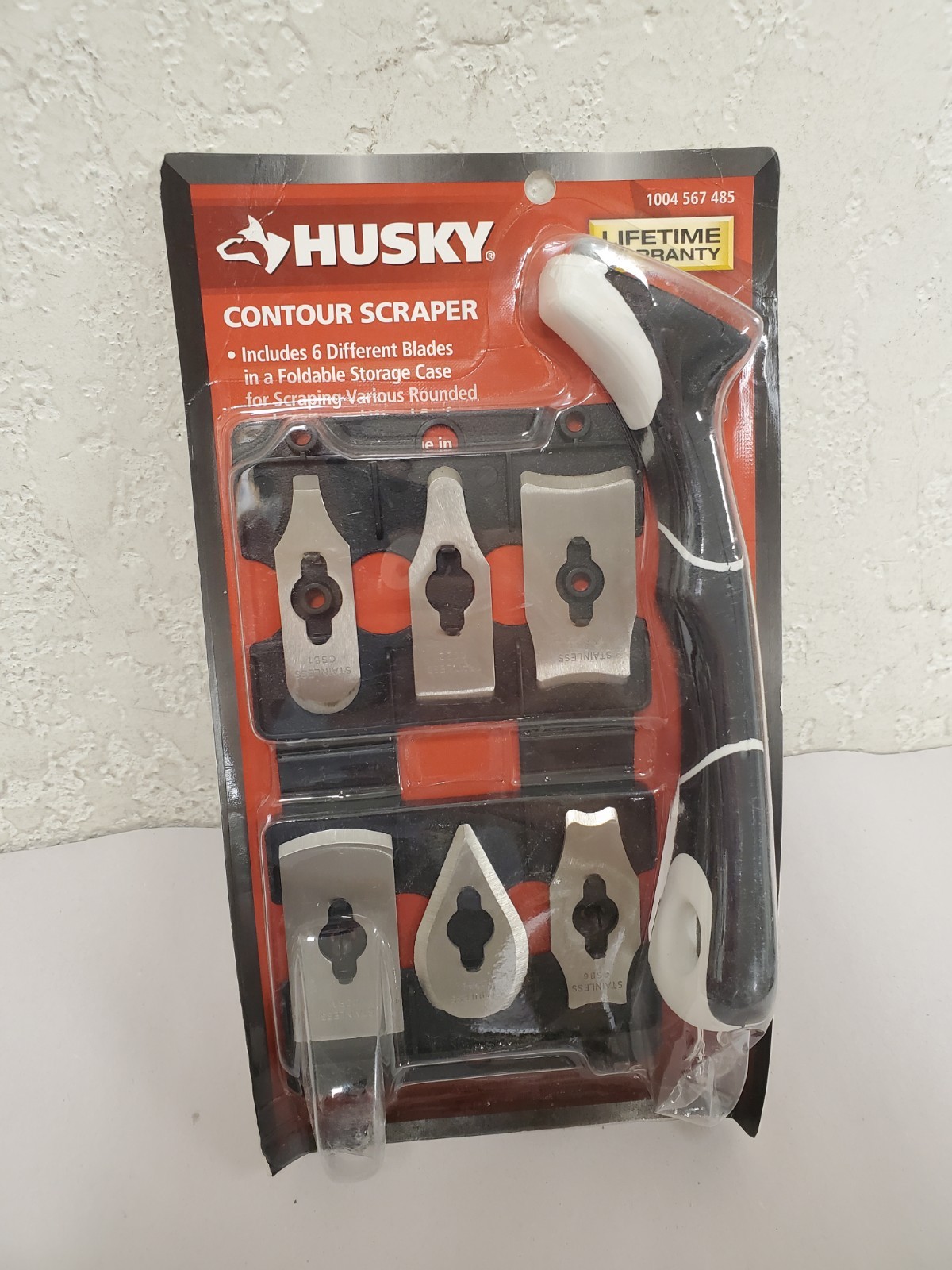 Husky Contour Scraper with 6 Different Blades in Foldable Storage Case (CS6-HUS)