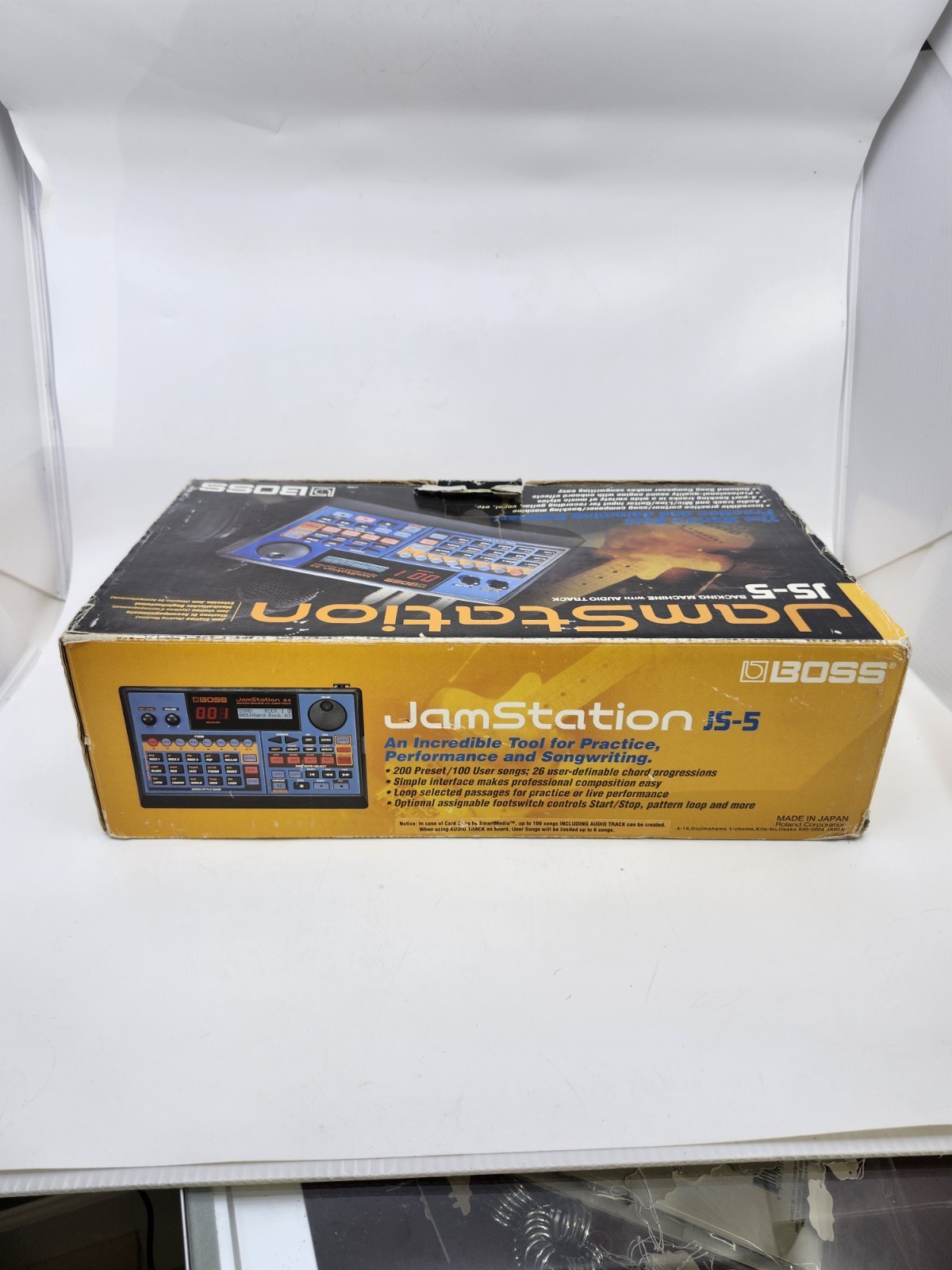 Boss JS-5 Jam Station Rhythm Backing Jamming Drum Machine Original Box UNTESTED