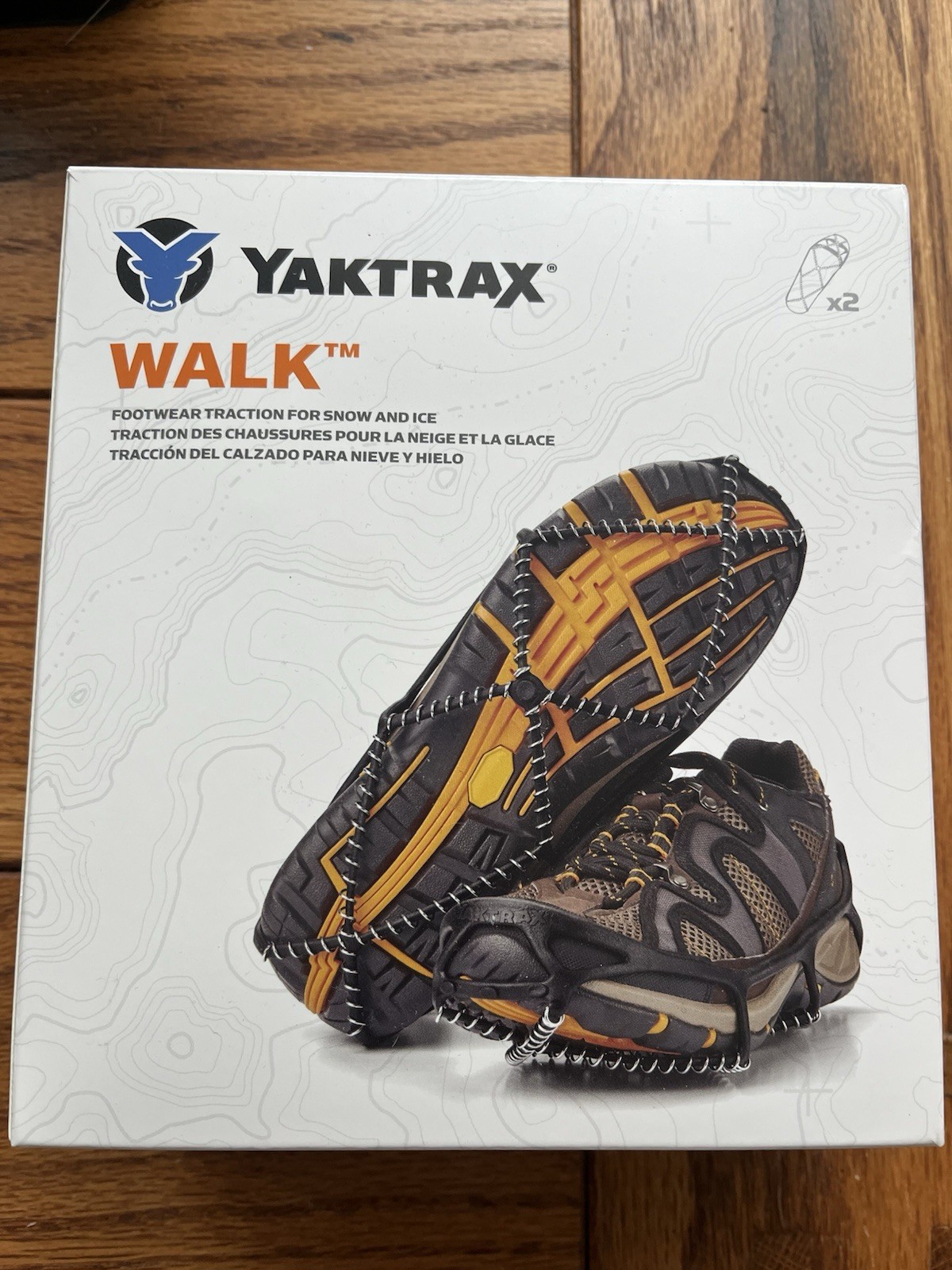 Yaktrax Walk Winter Traction cleats Size S Color Black
