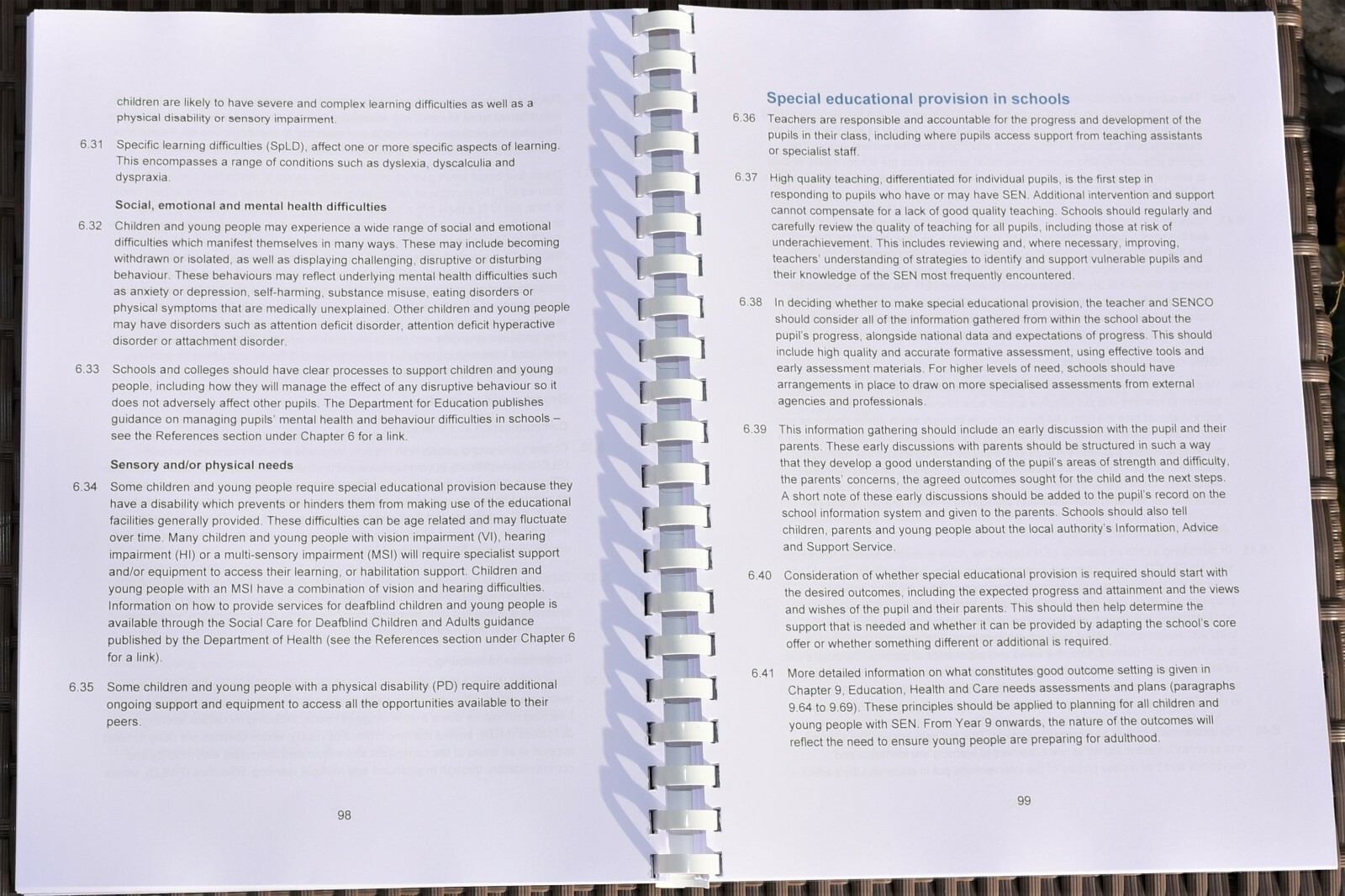 SEND Special Educational Needs & Disability Code of Practice: 0 - 25 Years 2024