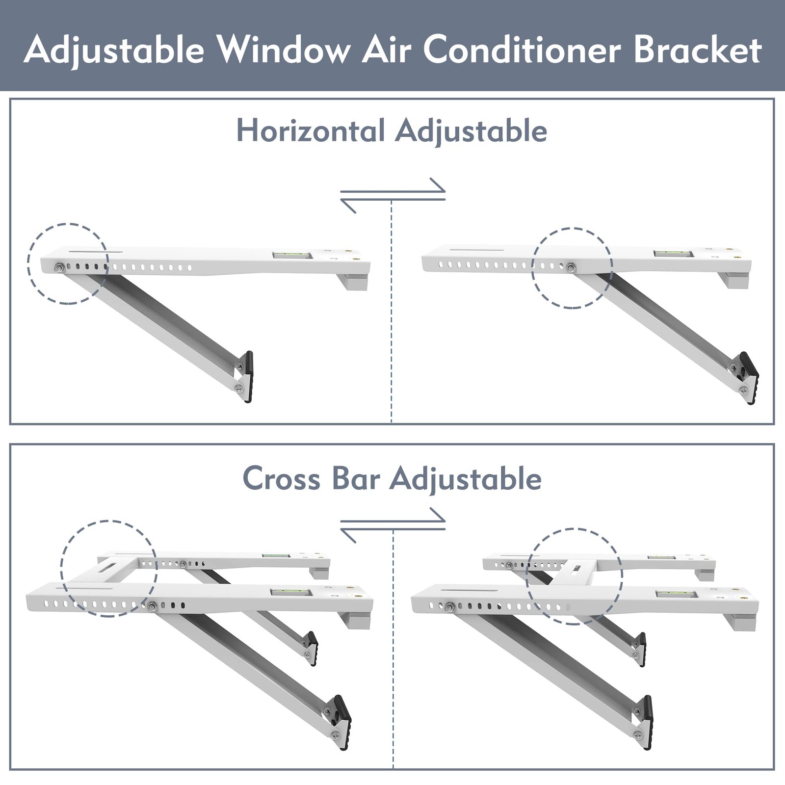 Flamorrow Window Air Conditioner Bracket Heavy Duty Air Conditioner Support