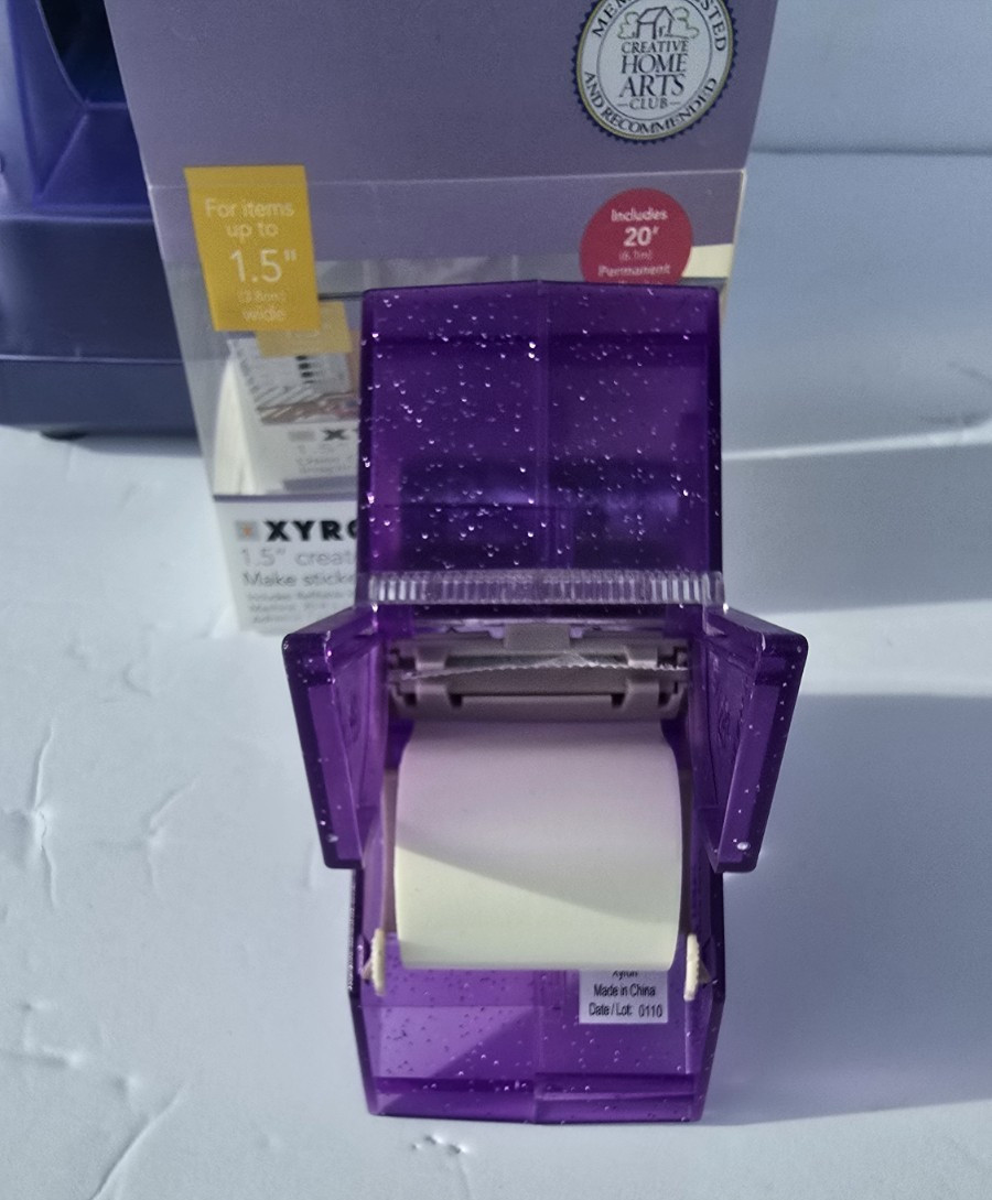 Xyron 2.5" & 1.5" Create-A-Sticker Machine Pre-Owned Purple