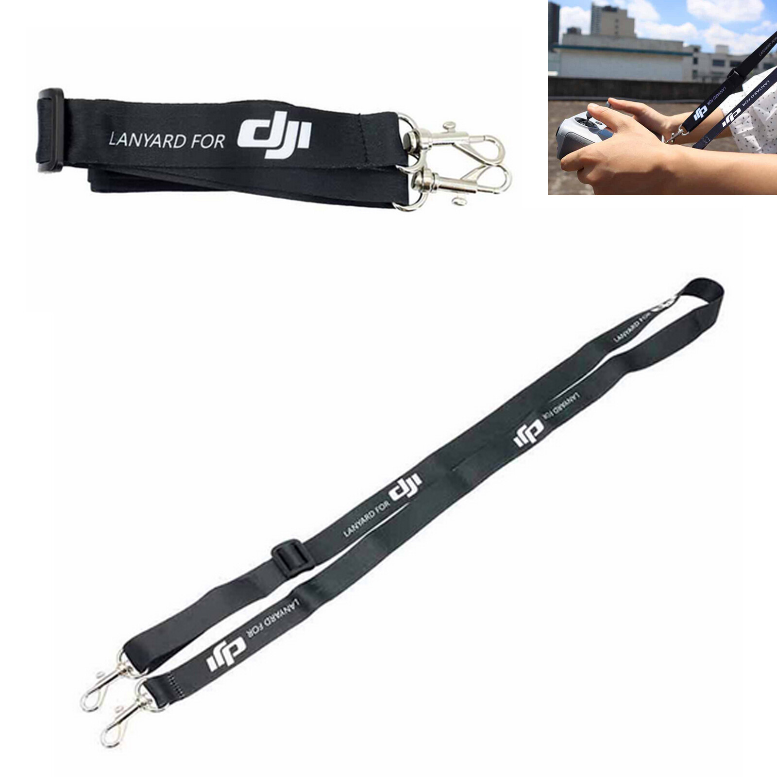 Double Hook Lanyard Remote Control Neck Rope Accessories for DJI Mini3Pro Air2S