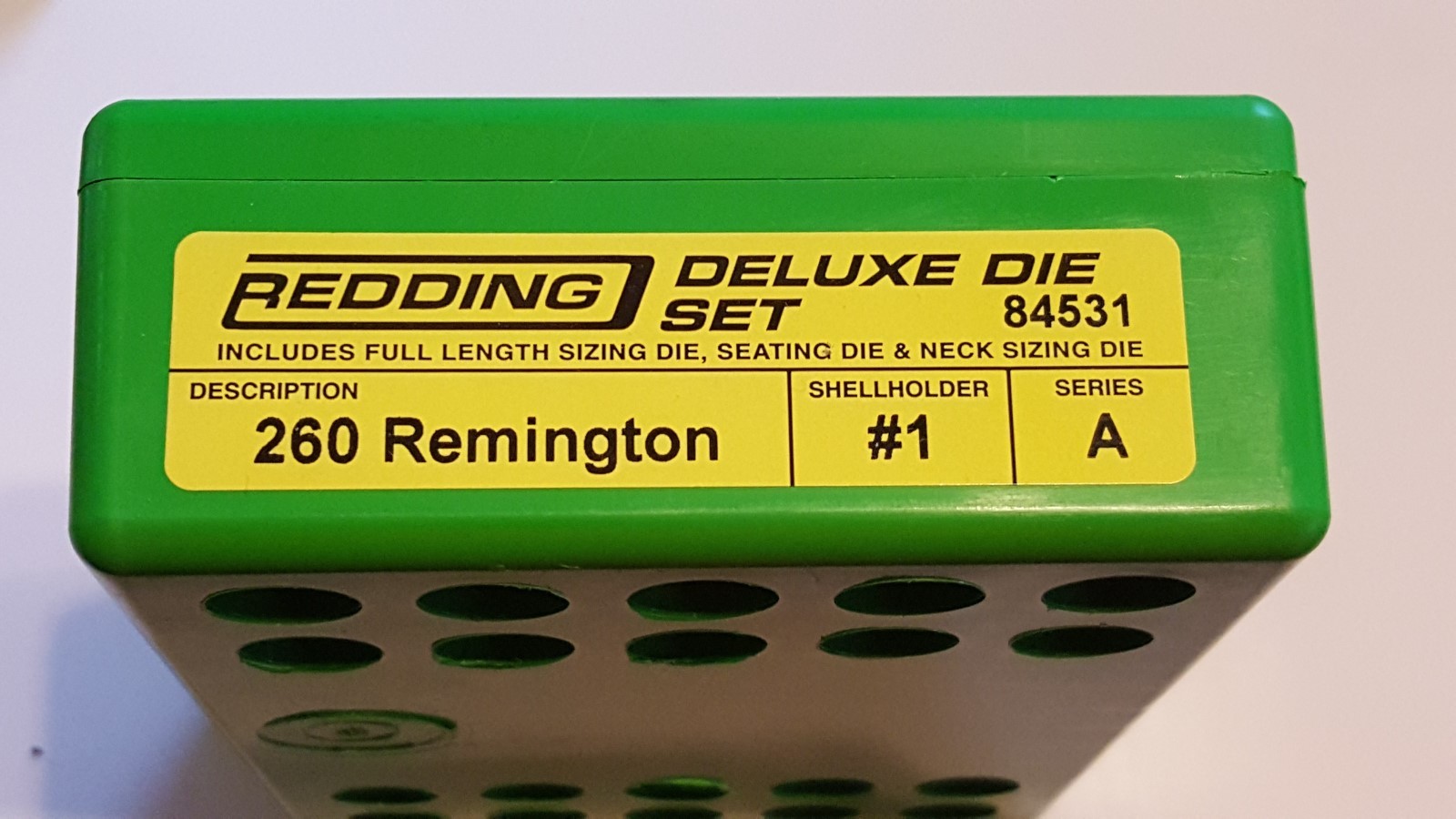 84531 REDDING 3-DIE FULL LENGTH / NECK / SEAT DELUXE DIE SET - 260 REMINGTON NEW
