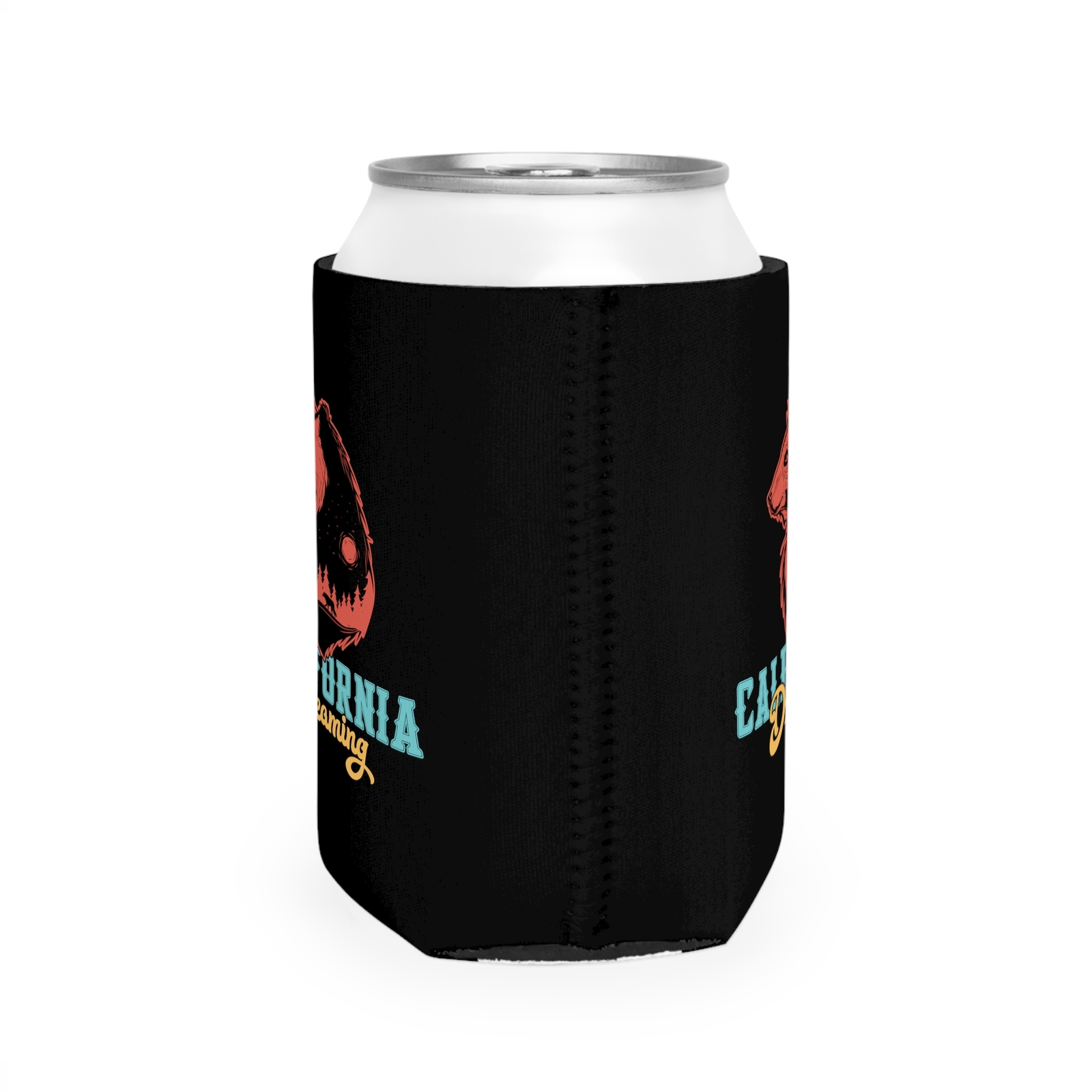 California Dreaming - Black Can Cooler Sleeve