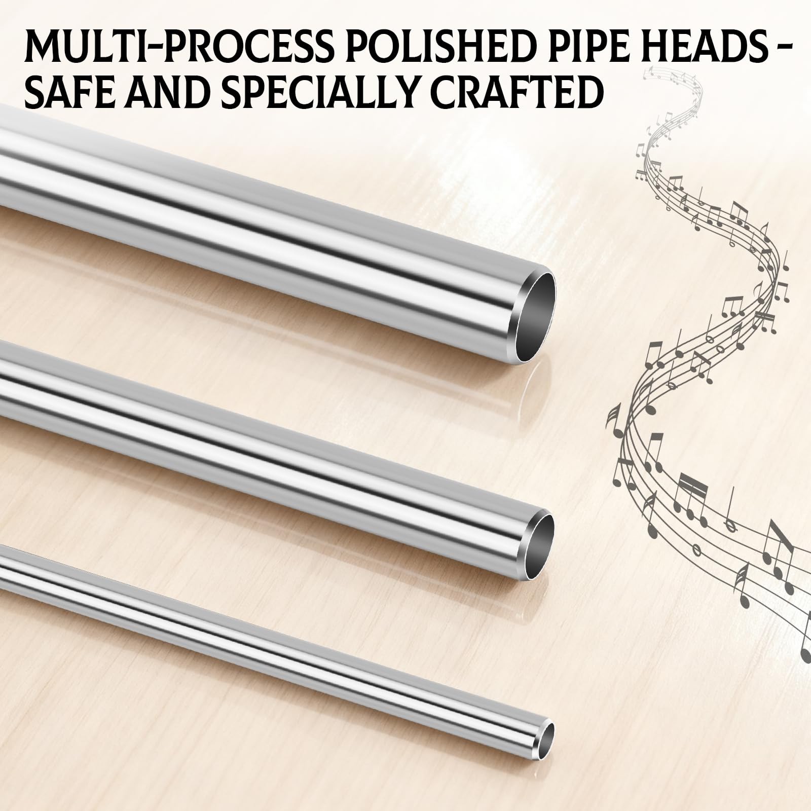 Singing Straw Tool Set Stainless Steel Vocal Training Aid for Voice