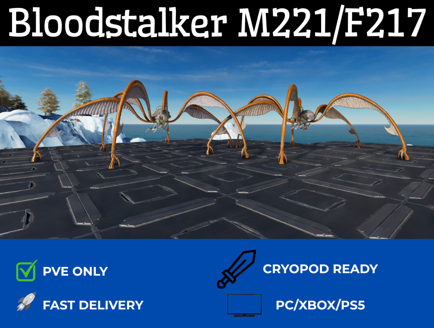 🔥ARK Survival Ascended PvE Bloodstalker clone Genesis PC/XBOX/PS5 ASA