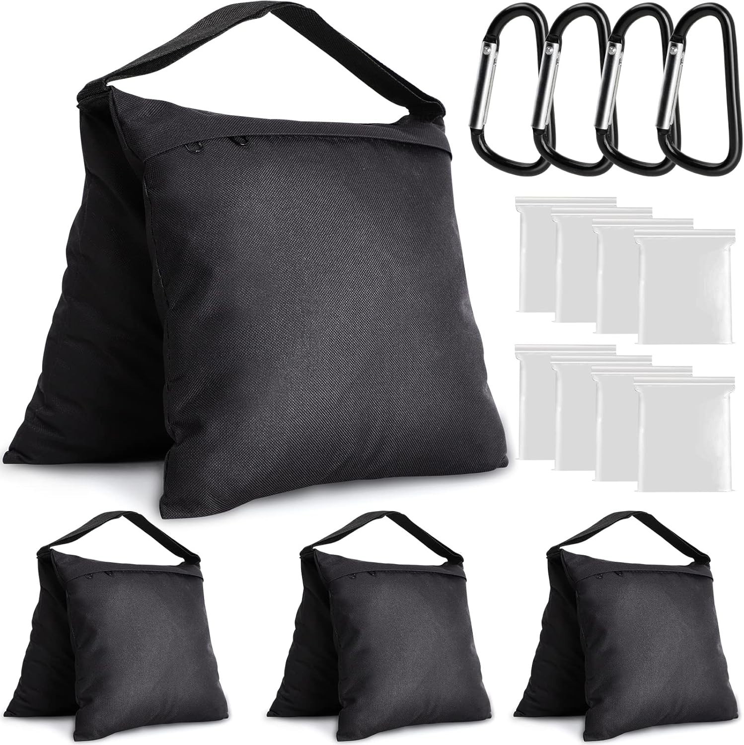 4 Pack Sandbags Weight Bags for Photography, Light Stand, Canopy, Tripod