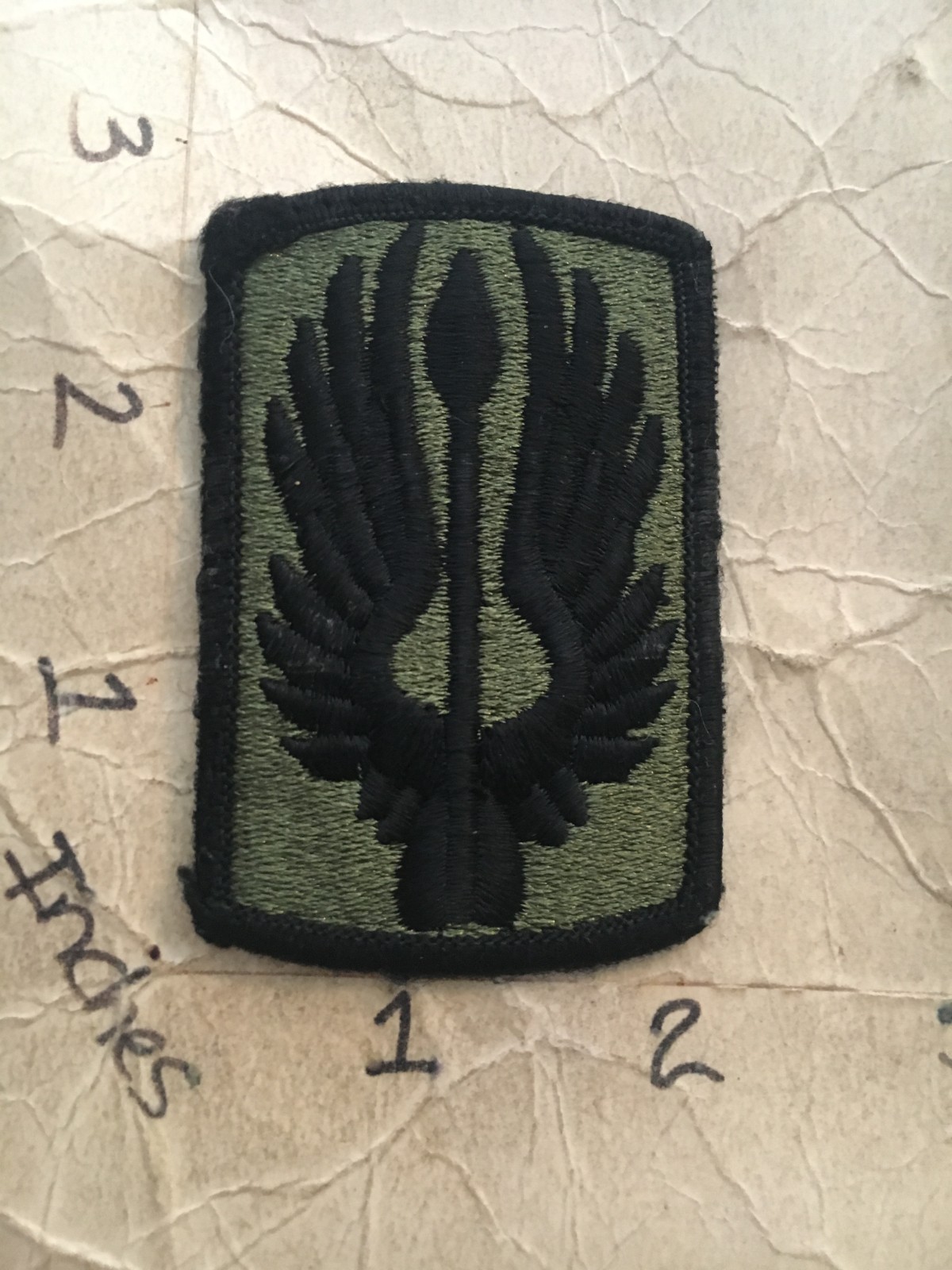 US Army 18th Aviation Brigade m/e subdued patch 10/9/25