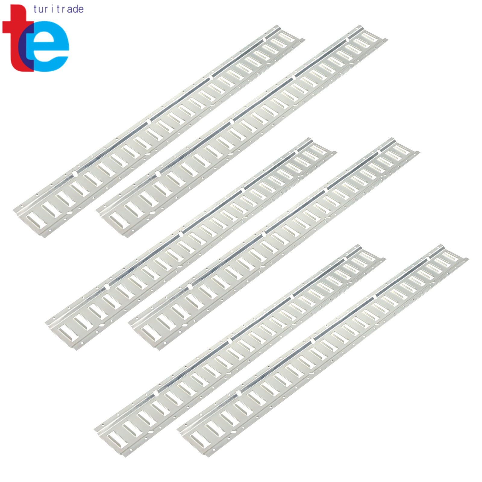E Track Tie Down Rail Kit 4' (6 Pack) for Garages Vans Trailers