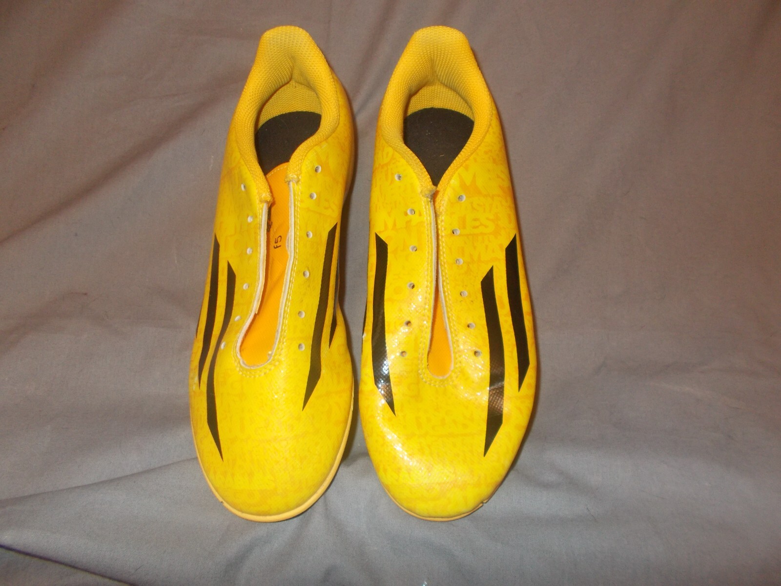 Adidas M25053 F5 adizero FG J Messi Men's Soccer Cleats Solar Gold size 5.5