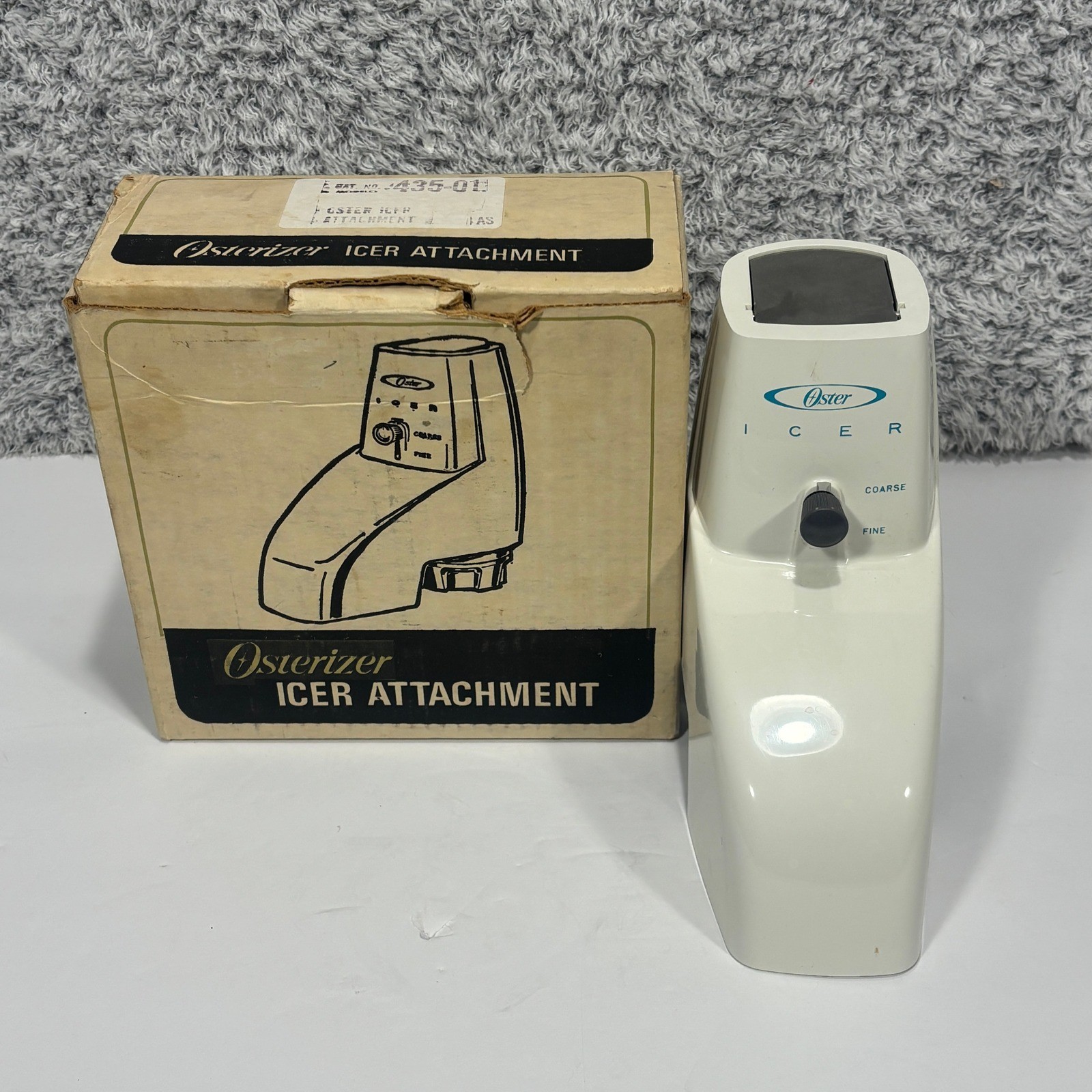 Oster Osterizer Icer Attachment White Vintage Ice Crusher Model 435