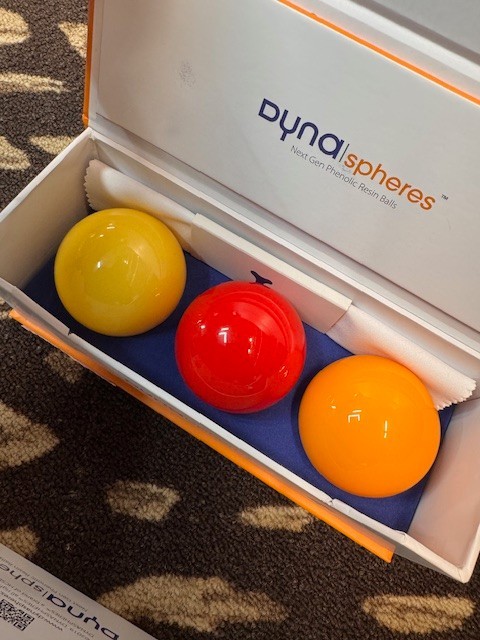 Dynasphere Silver Carom Pool Ball Set