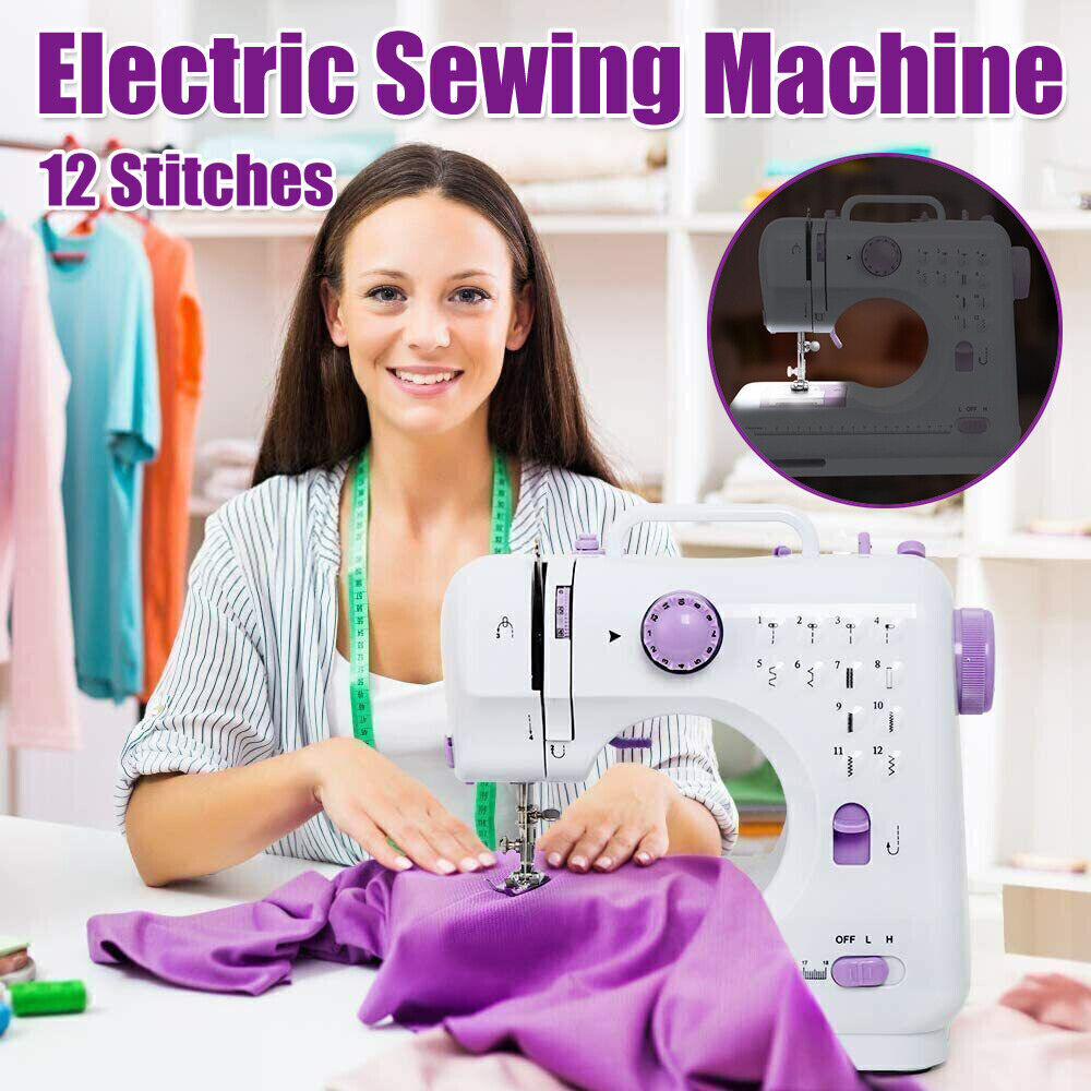 Portable Electric Sewing Machine Crafting Mending Machine 12 Built-In Stitches