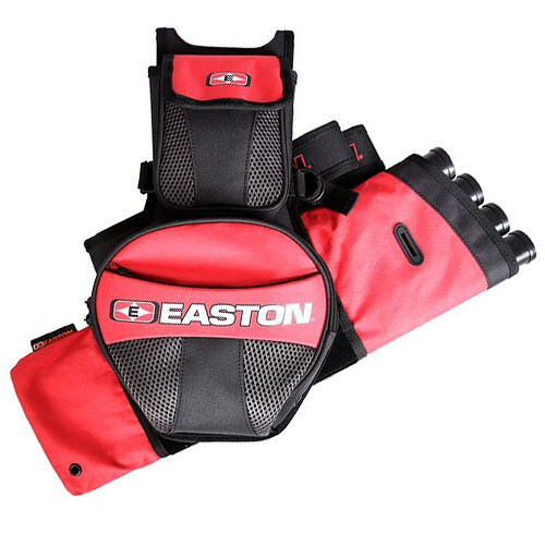 @NEW@ 2025 Easton Flipside 4-Tube Arrow Hip Quiver & Belt, RED RH LH