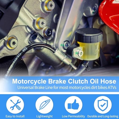 Motorcycle Brake Clutch Oil Hose Line Screws Washers Motorcycle Hydraulic 70cm