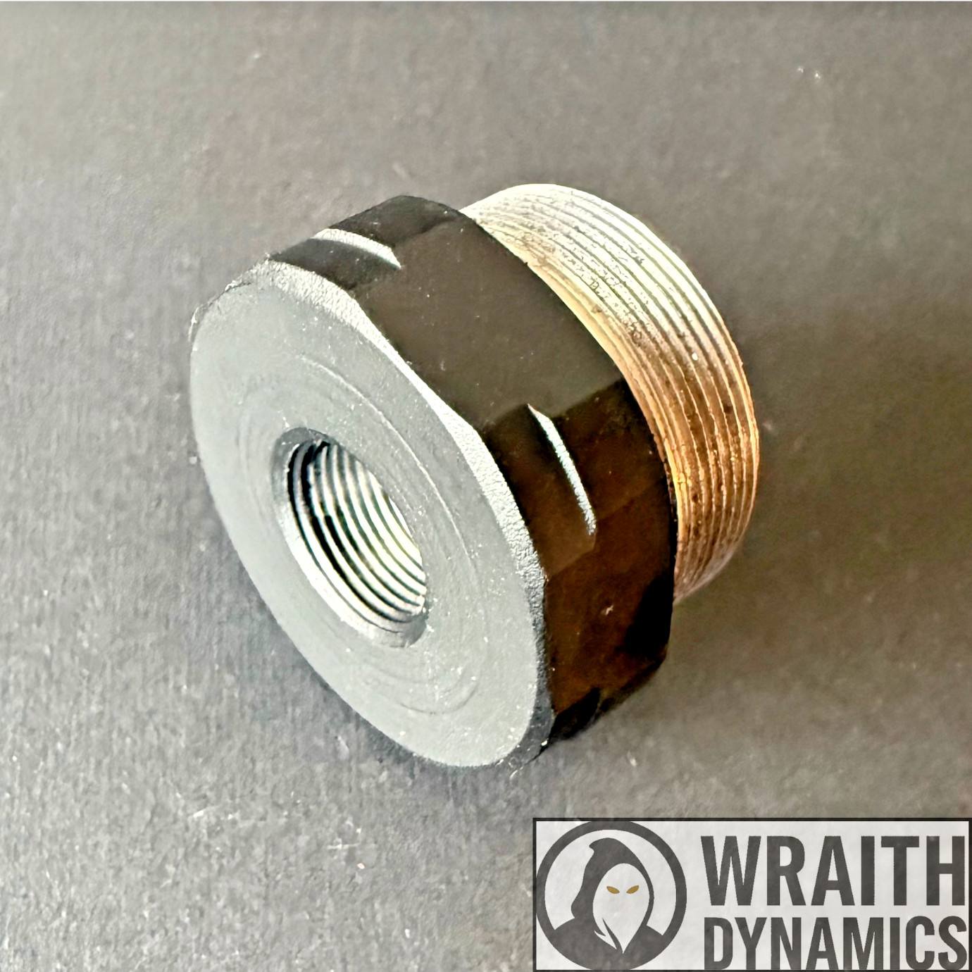 🔥NEW!!!! Threaded Adapter WRAITH Hex Flats — 1.125-28 to 5/8x24 6061 Aluminum🔥