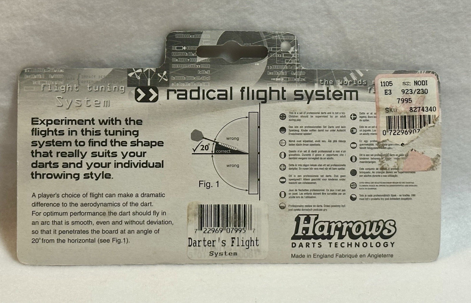 Harrows Darts Technology Radical Flights System (5 Flights)