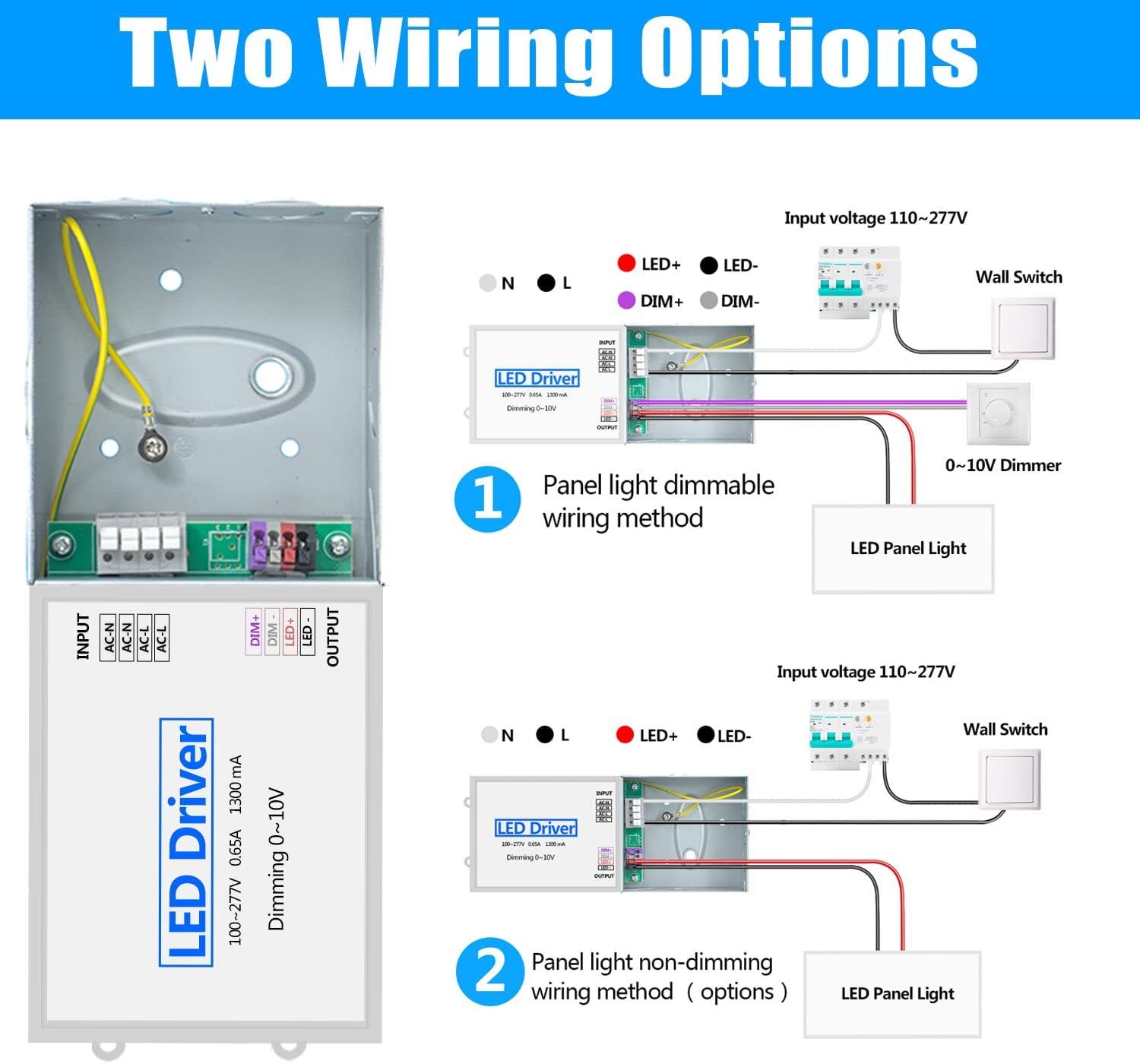 4x2FT LED Flat Panel Troffer Light 75W 7800LM Drop Ceiling Light 5000k,ETL,4Pack