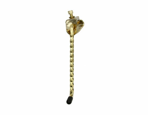 VINTAGE LOWRIDER 7-1/2 LONG UNIVERSAL SQUARE TWISTED STEEL KICKSTAND IN GOLD.